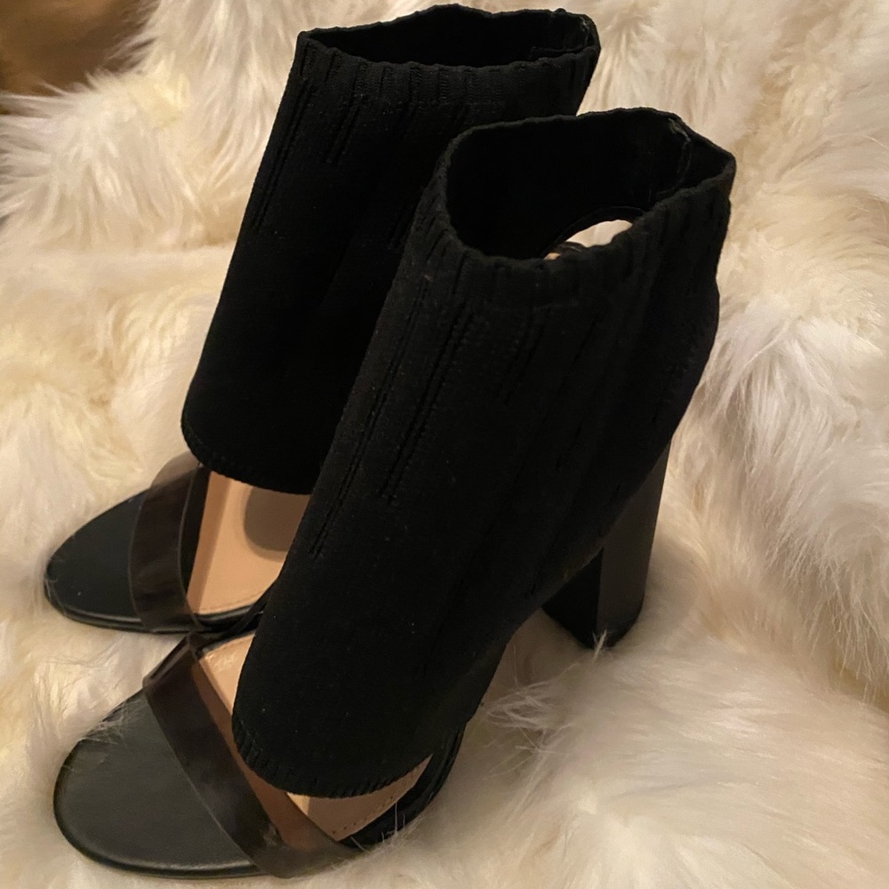 Zara chunky heel bootie